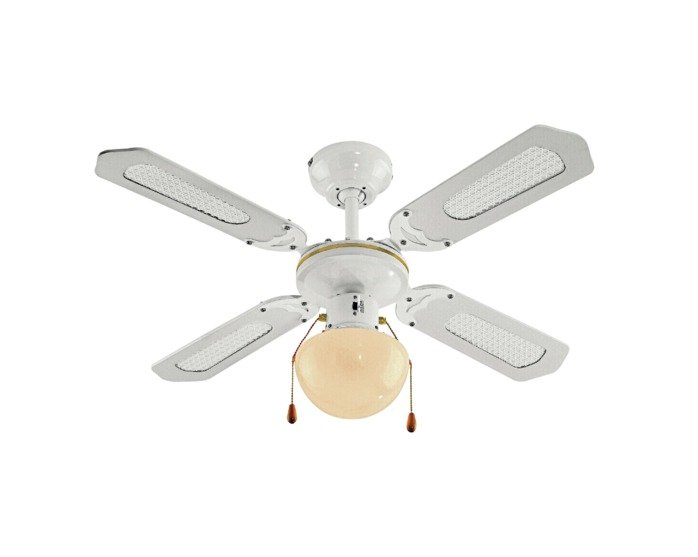 Details About Argos Home Ceiling Fan White With Gold Coloured Stencilling On One Side New Uk