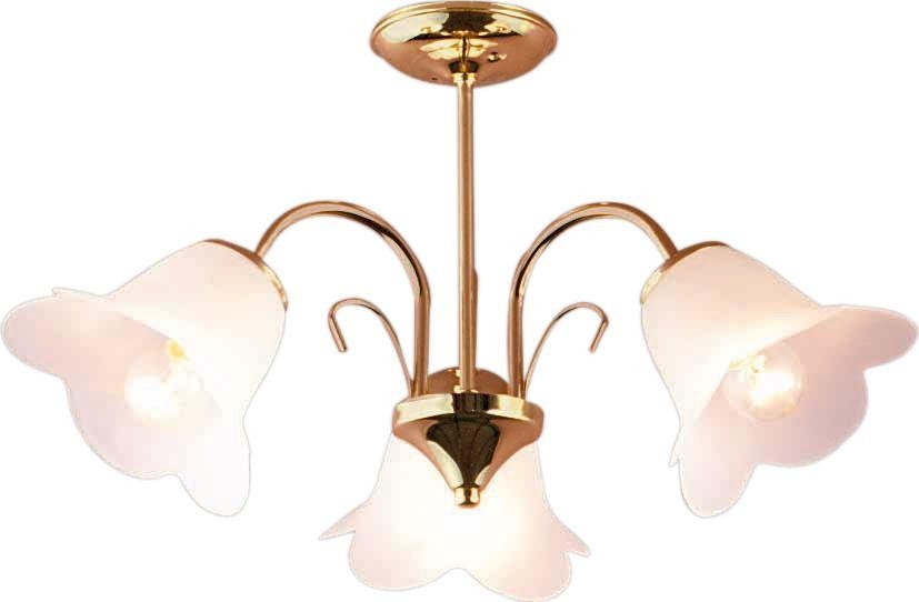 Argos Home Carolina 3 Light Ceiling Fitting - Polished Brass