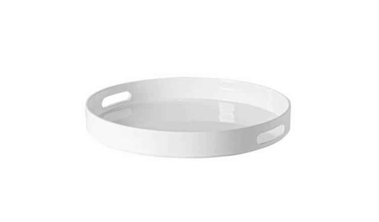 Argon Tableware Round Serving Tray - White