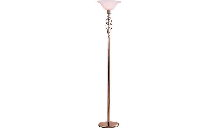 Buy Argos Home Cameroon Uplighter Floor Lamp Antique Brass