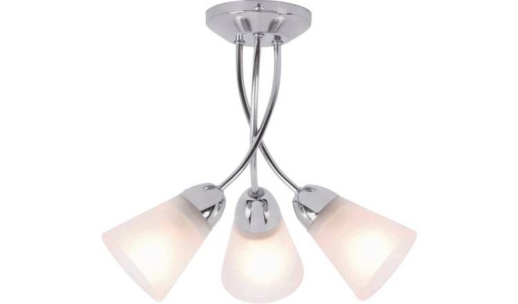 Buy Argos Home Ailisi 3 Light Ceiling Fitting Chrome Ceiling Lights Argos