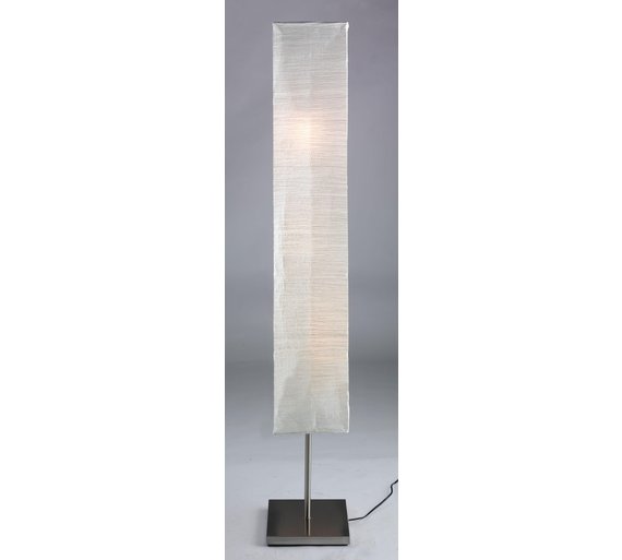 Buy HOME Square Paper Shade Floor Lamp - Silver at Argos.co.uk - Your ...