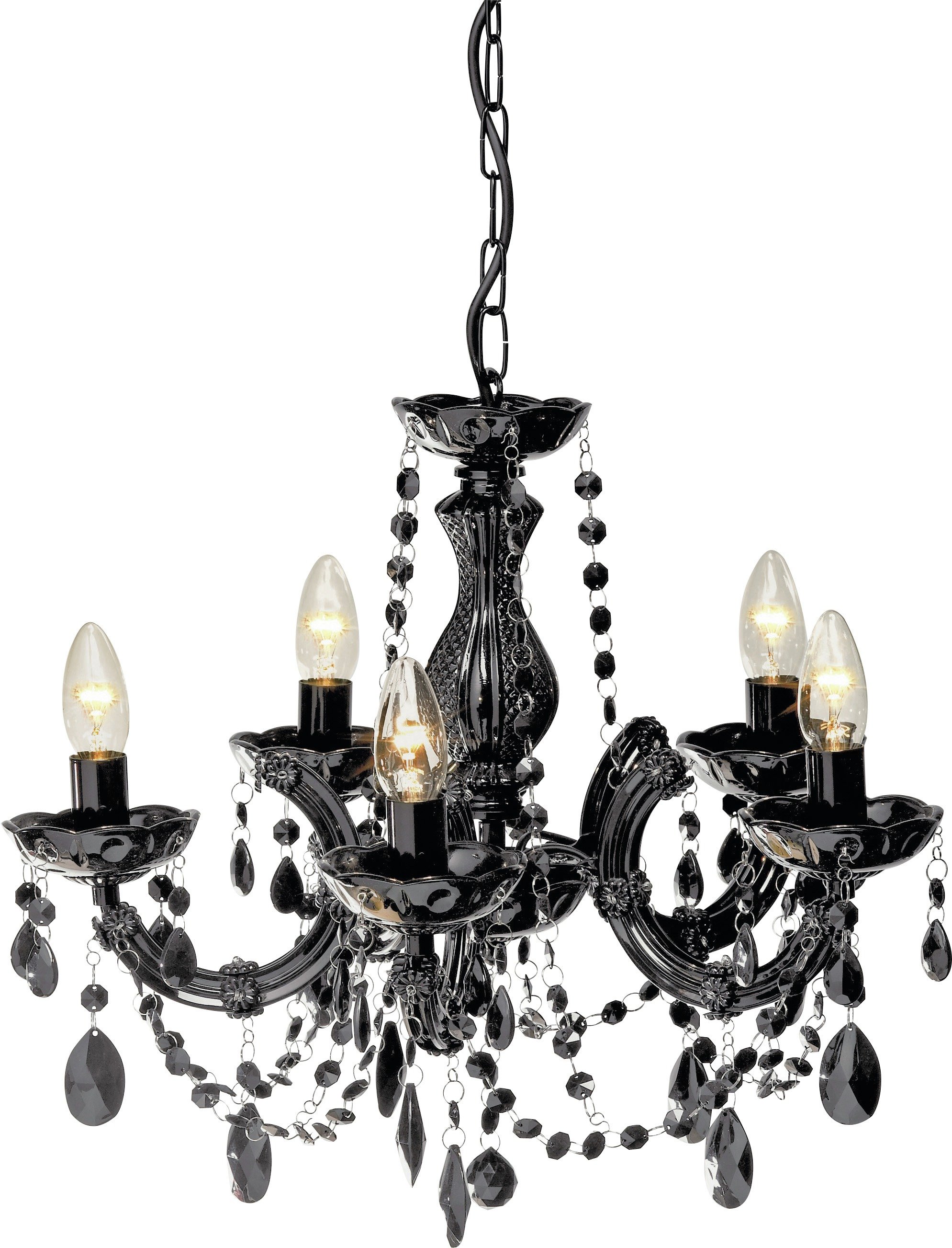 Argos Home Inspire 5 Light Chandelier - Black