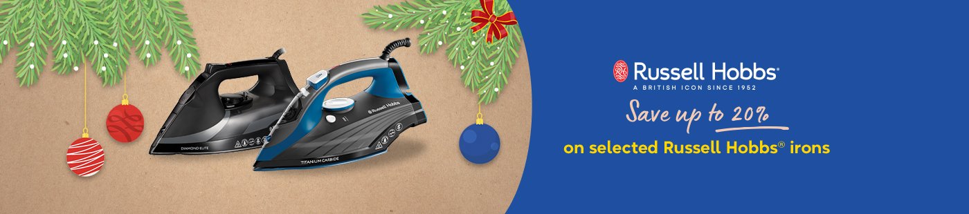 Russell Hobbs®. Save up to 20% on selected Russell Hobbs® irons.
