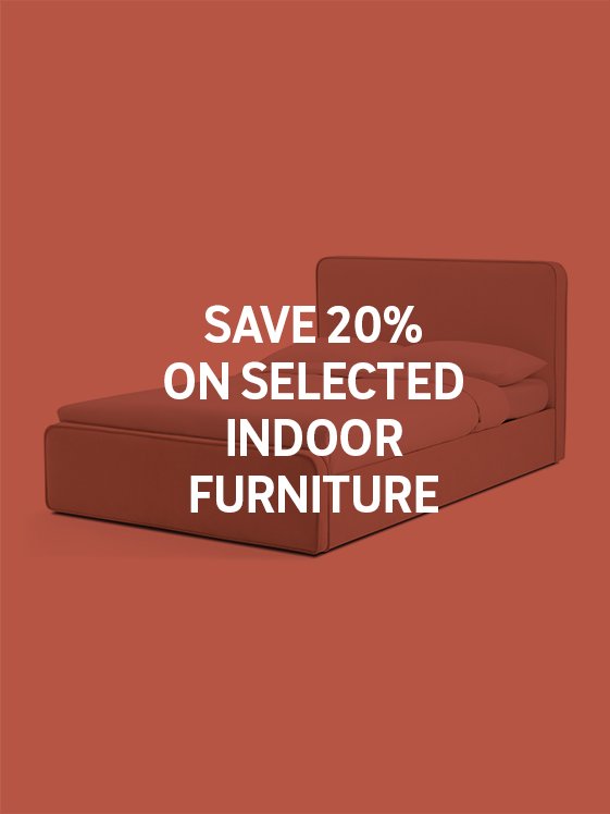 Save 20% on selected indoor furniture use code DEAL20. Shop now.