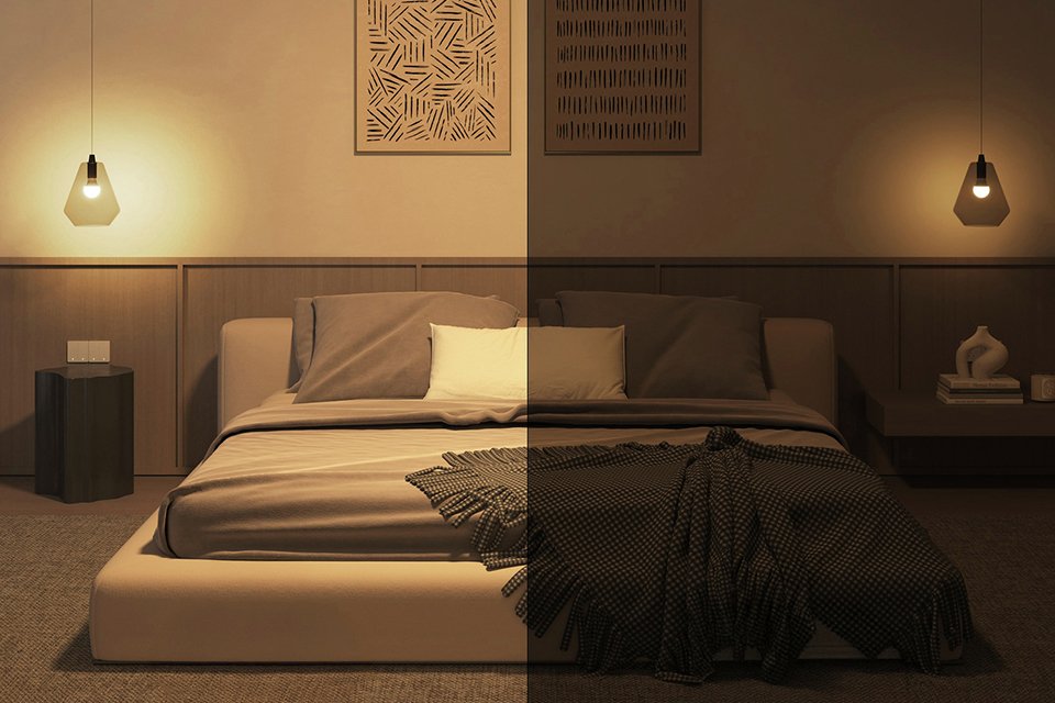 Philips Hue Essential B22 8W Smart Light Bulb - Pack of 2.