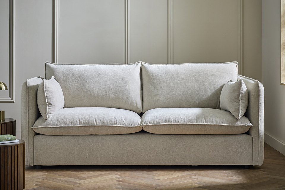 Habitat Willow Fabric 3 Seater Sofa - Natural.