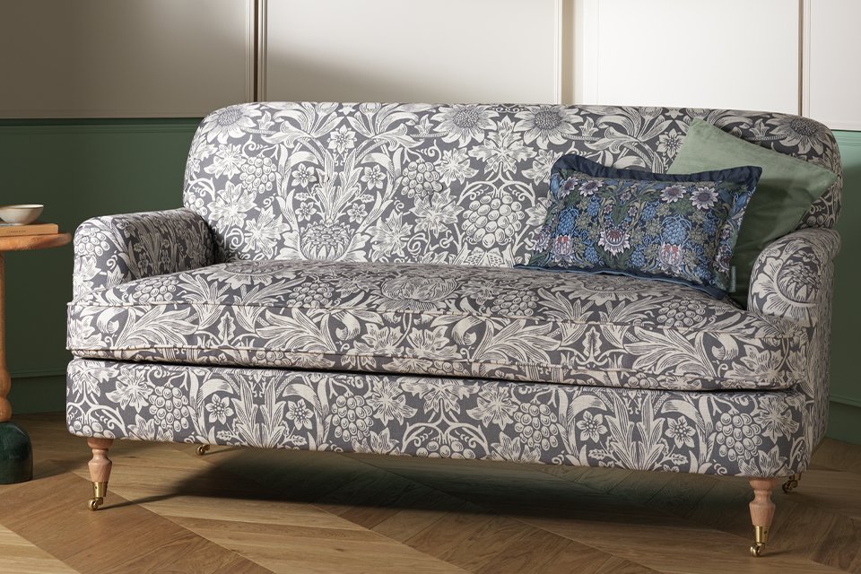 Habitat x Morris & Co. Merton Sunflower Fabric 2 Seater Sofa.