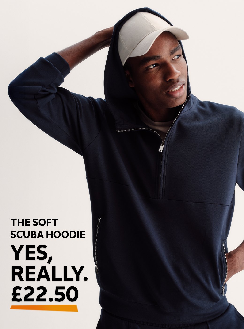 The soft scuba hoodie. Yes, really. £22.50.