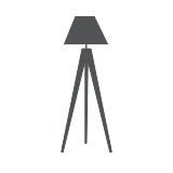 Floor lamps icon.