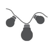 String lights icon. 