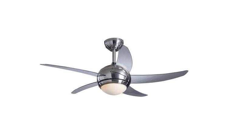 Buy Argos Home Manhattan Ceiling Fan Satin Nickel Ceiling Fans Argos