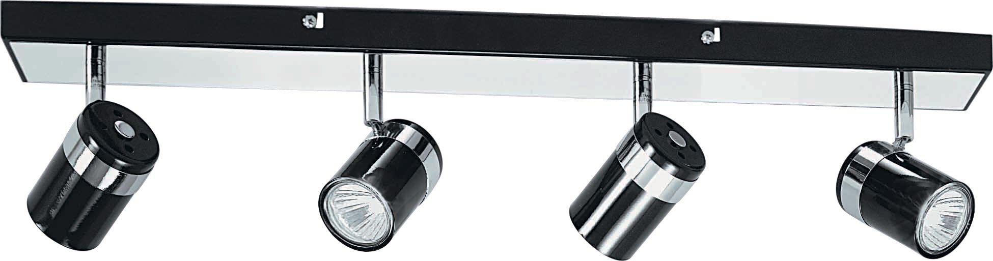 Argos Home Shiro 4 Spotlight Bar - Black & Chrome