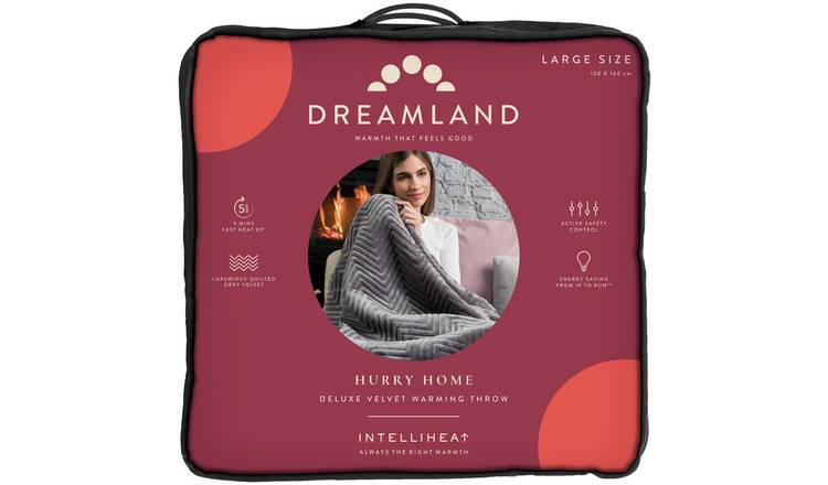 Buy Dreamland Intelliheat Deluxe Velvet Heated Throw Argos