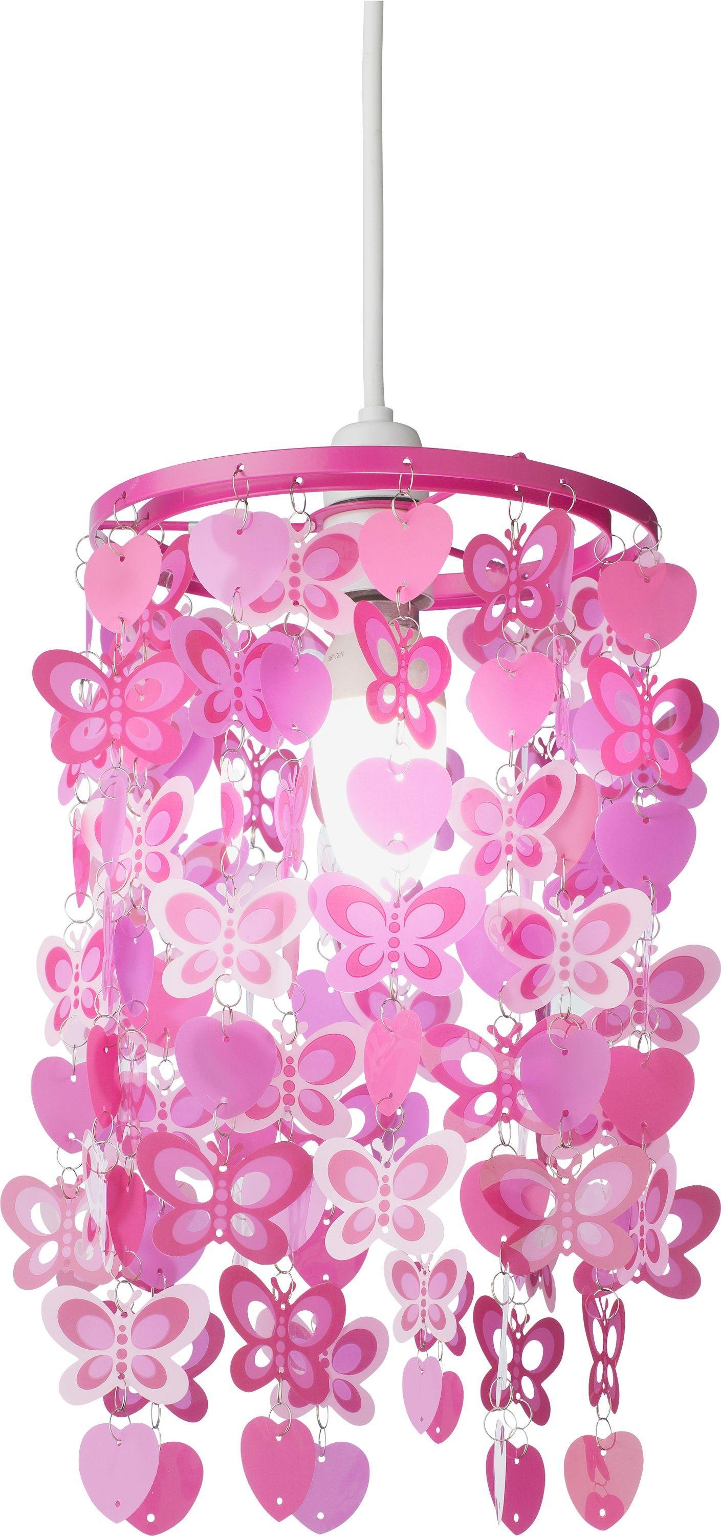 Argos Home Spotted Butterfly Pink Light Shade
