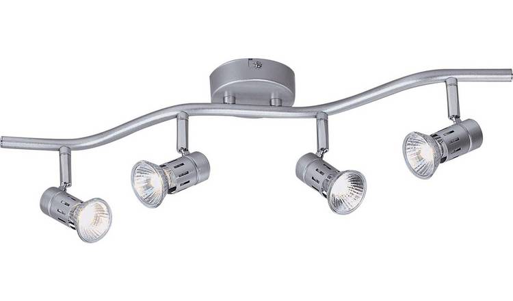 Buy Argos Home Asber 4 Light Wave Ceiling Fitting Silver Ceiling Lights Argos