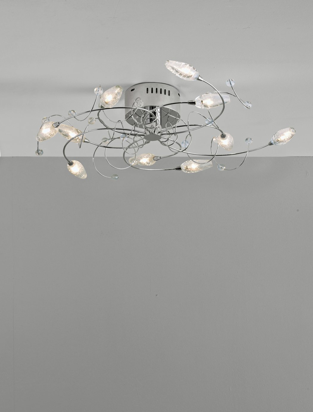 Argos Home Belize 10 Light Ceiling Fitting - Silver