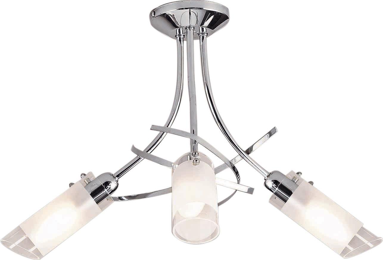 Argos Home Roxan 3 Light Ceiling Fitting - Chrome