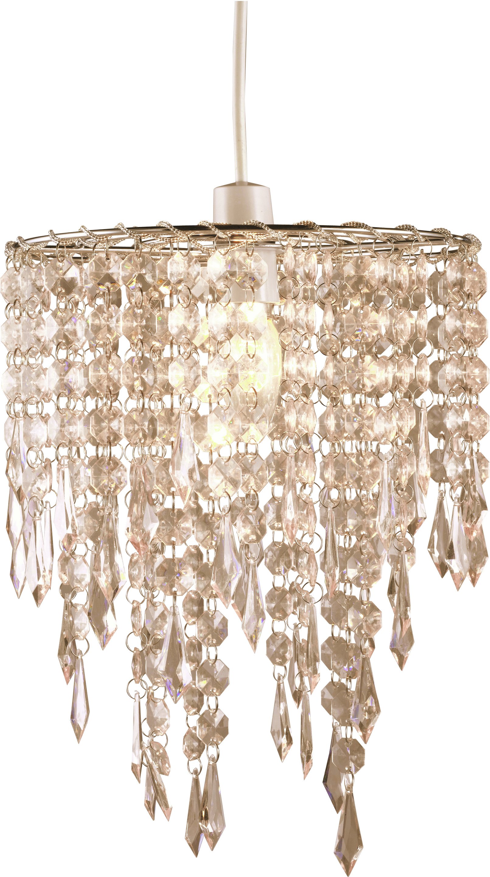 Argos Home Beaded Shade - Blush Pink