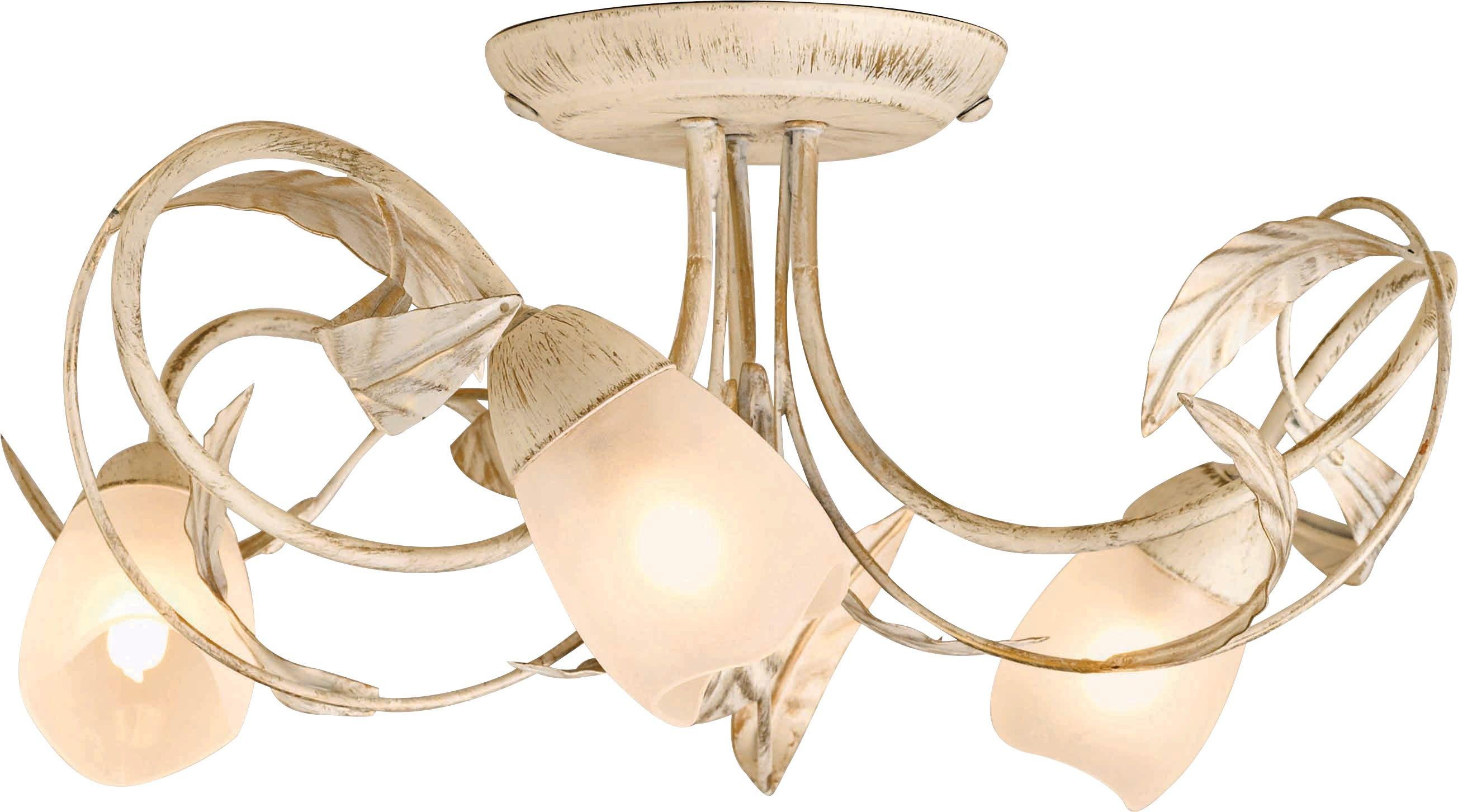 Argos Home Elana 3 Light Semi Flush Ceiling Fitting - Cream