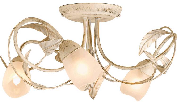 Buy Argos Home Elana 3 Light Semi Flush Ceiling Fitting Cream