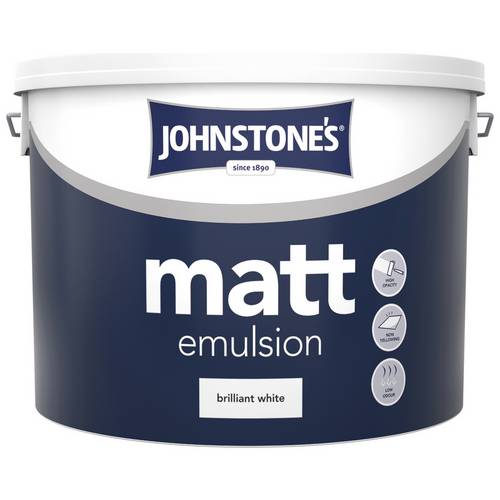 Buy Johnstone's Brilliant White Vinyl Matt Emulsion 10L Paint Argos