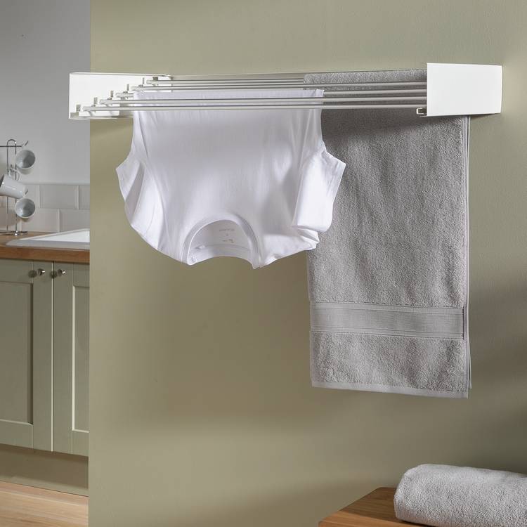 Argos Home 3.5m Wall Mounted Indoor Clothes Aires - White 0