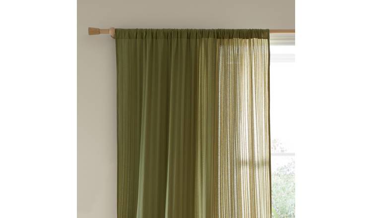 Pineapple Elephant Zofia Voile - Olive - 140x122cm