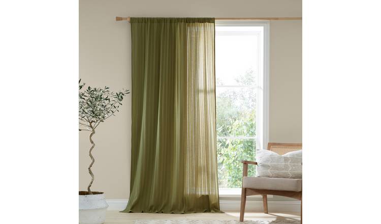 Pineapple Elephant Zofia Voile - Olive - 140x183cm