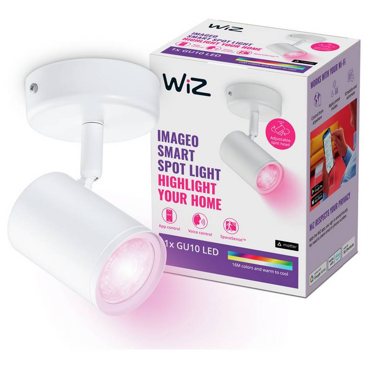 WiZ Imageo Metal LED Smart Spotlight - White 0