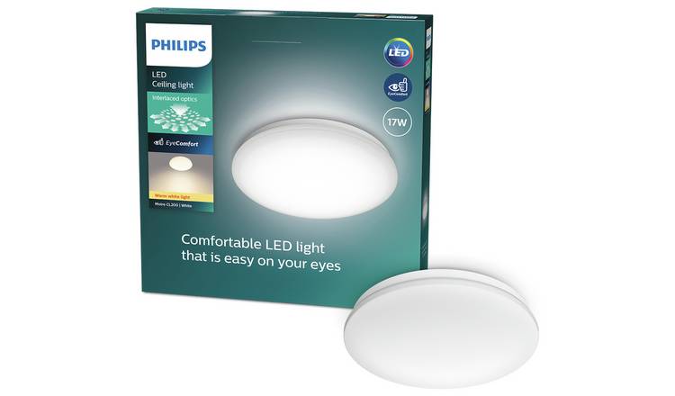 Philips LED Moire Ceiling Light - White