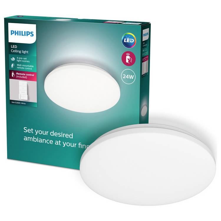 Philips Izso LED Ceiling Light - White 0