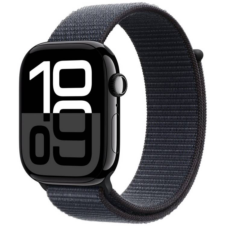 Apple Watch Series 10 GPS 46mm Jet Black Ink Sport Loop 0