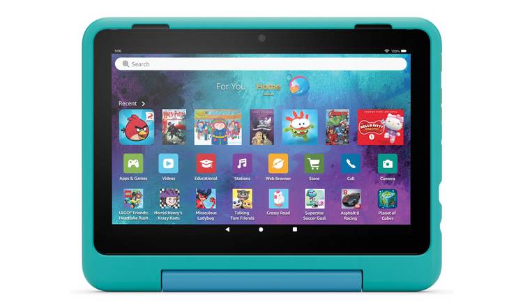 Amazon Fire HD 8 Kids Pro Tablet for 6 –12, 8 Inch 32GB Teal