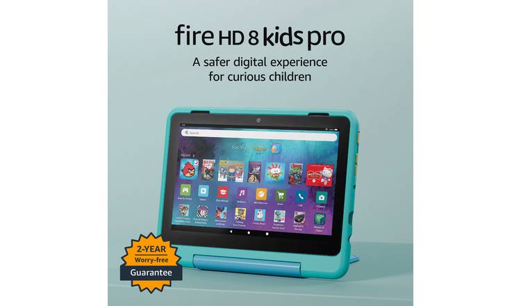 Buy Amazon Fire HD 8 Kids Pro Tablet for 6 –12, 8 Inch 32GB Teal