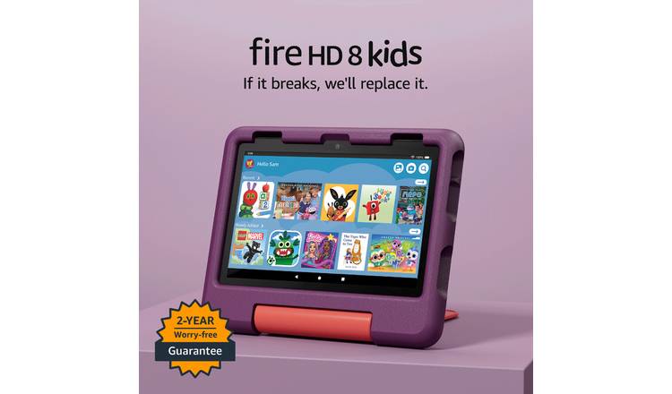 Buy Amazon Fire HD 8 Kids Tablet for 3-7, 8 Inch 32GB - Purple