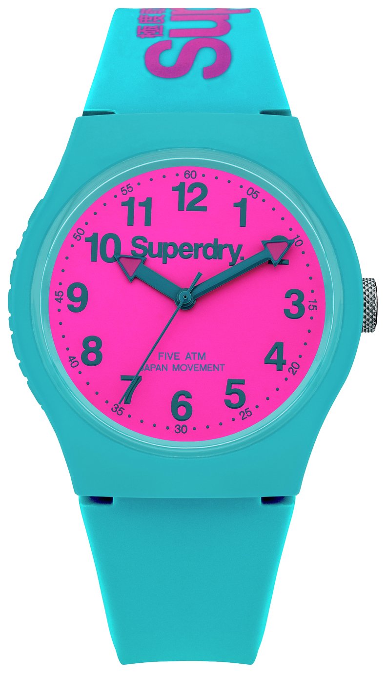 Superdry Ladies Teal Blue Silicone Strap Watch Review