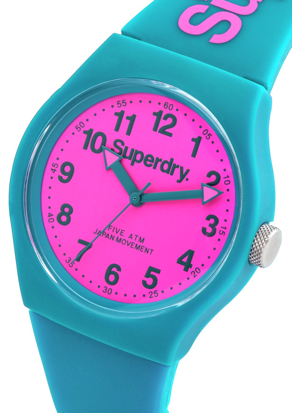 Superdry Ladies Teal Blue Silicone Strap Watch Review