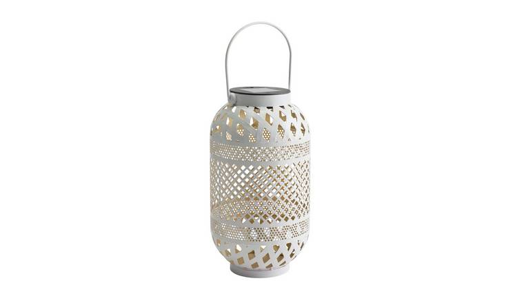 Home Solar White Lantern