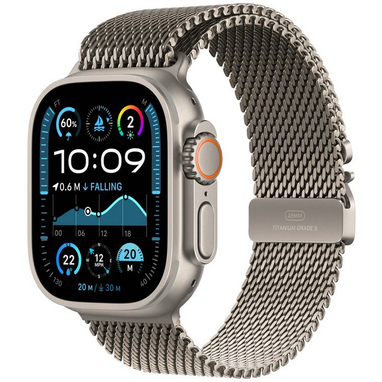 Apple Watch Ultra 2 2024 49mm Natural Milanese Loop - Medium 0