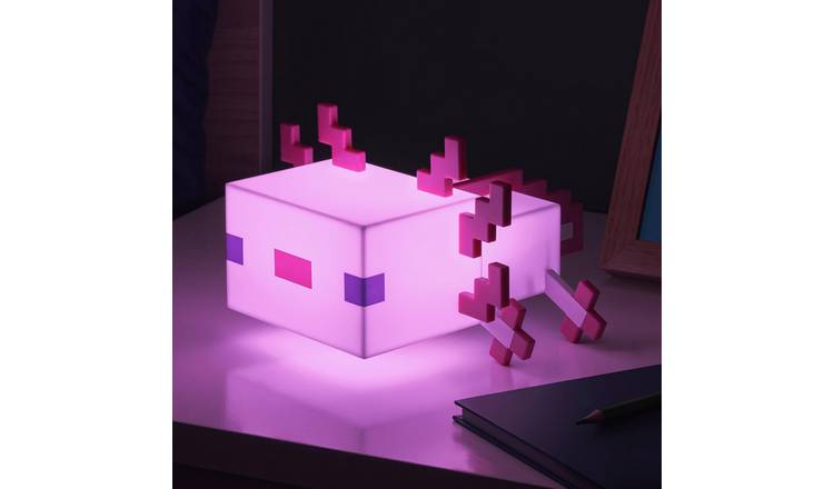 Minecraft Axolotl Icon Kids LED Night Light