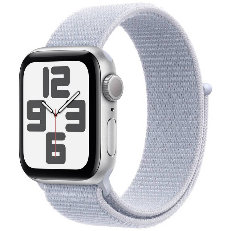 Apple Watch SE 2024 GPS 40mm Silver Blue Cloud Sport Loop 0