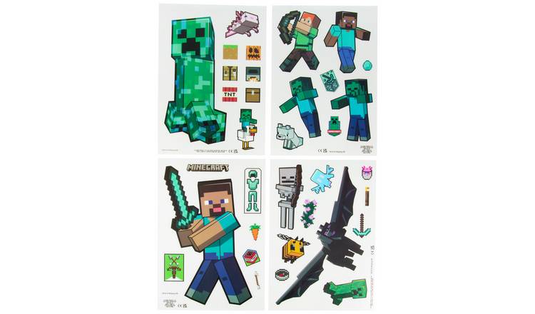 Minecraft Electrostatic Window Decals