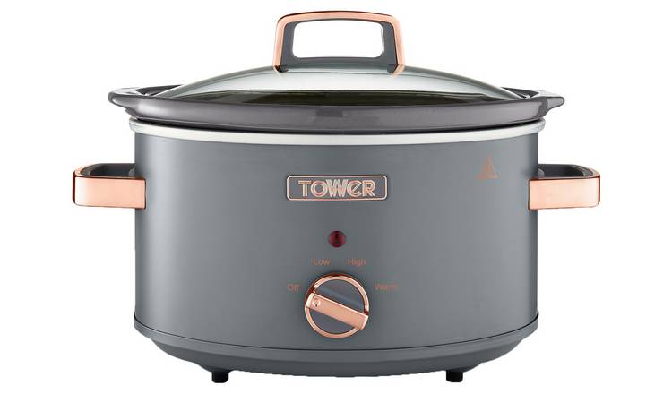 WW 3.5 L Slow Cooker with 3 Heat Settings, Power Lights - Progress