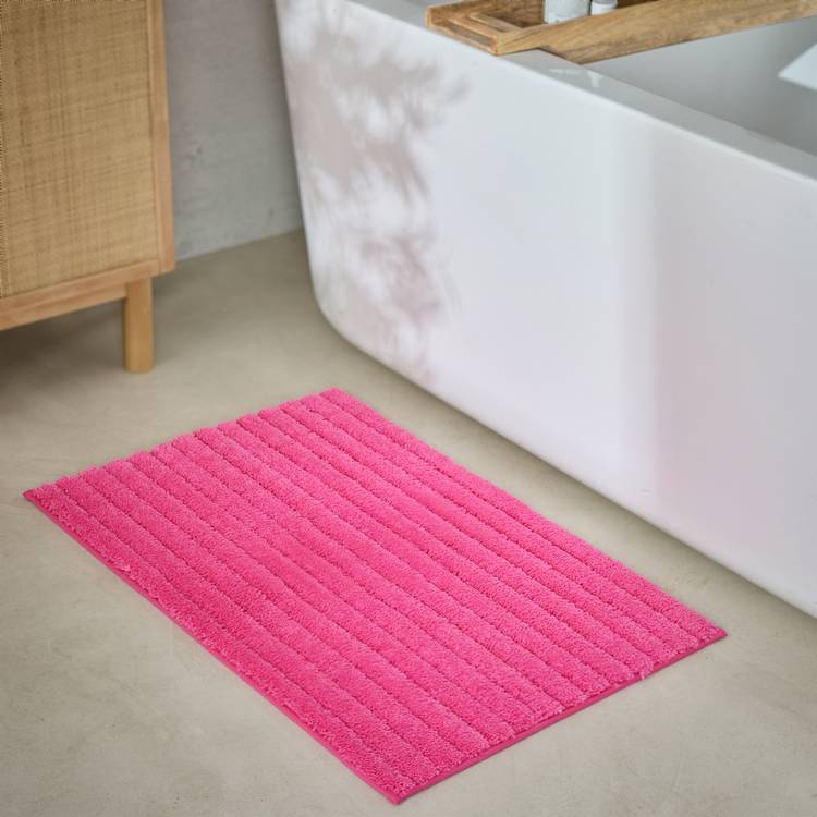 Habitat Quick Dry Bath Mat - Raspberry 0