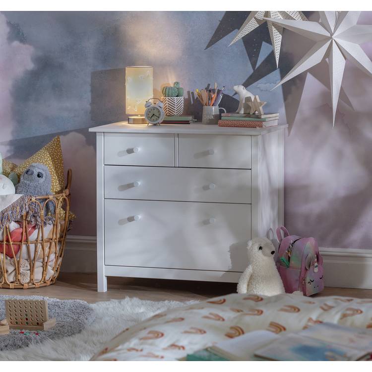 Argos Home Kids Scandinavia 4 Chest of Drawers - White 0