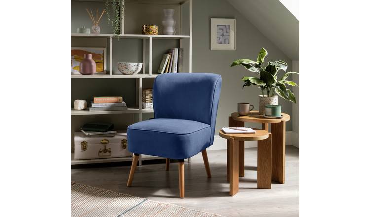 Habitat Eppy Fabric Accent Chair - Blue