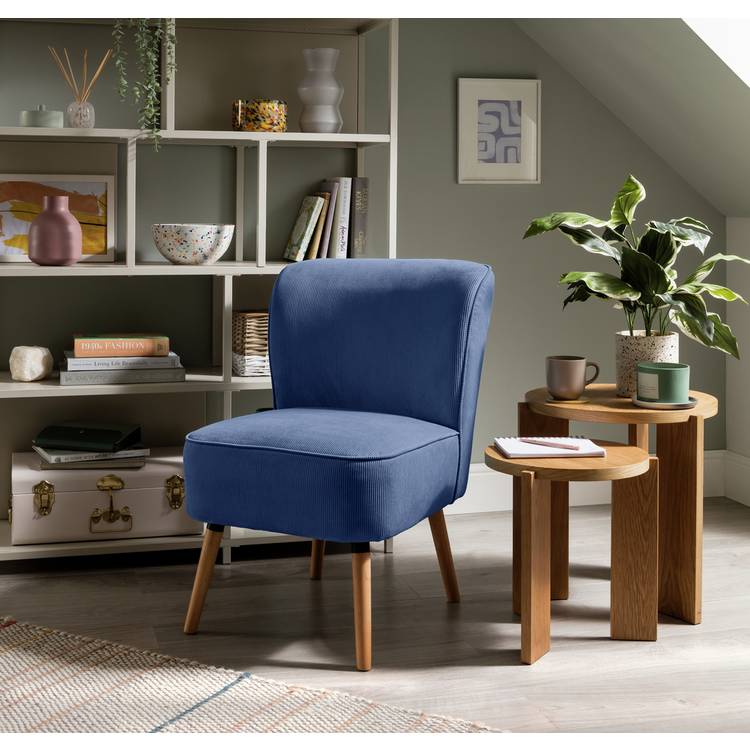 Habitat Eppy Fabric Accent Chair - Blue 0