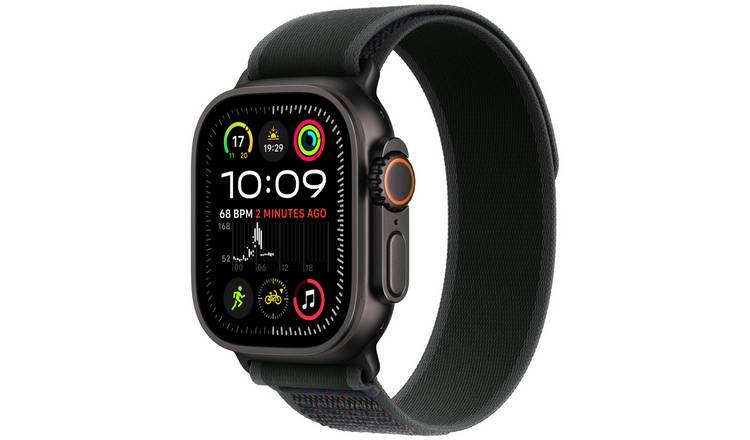 Buy Apple Watch Ultra 2 2024 49mm Black Trail Loop M L Fitness and activity trackers Argos