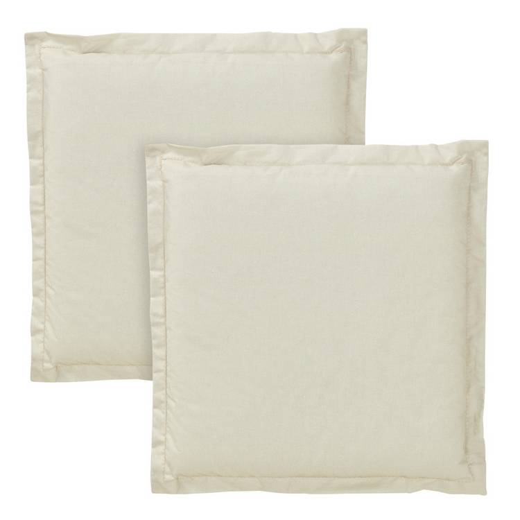 Argos Home Pack of 2 Garden Chair Cushions - Cream 0